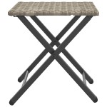 vidaXL Set mobilier de grădină, pliabil, 5 piese gri deschis poliratan vidaXL Set mobilier de grădină, pliabil, 5 piese gri deschis poliratan