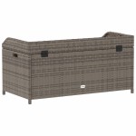 vidaXL Bancă de grădină, gri, 100x50x52 cm, poliratan și lemn acacia