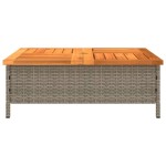 vidaXL Mască suport umbrelă de soare, gri 70x70x25 cm poliratan/acacia vidaXL Mască suport umbrelă de soare, gri 70x70x25 cm poliratan/acacia