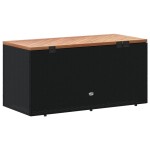 vidaXL Ladă depozitare grădină negru 110x50x54cm lemn acacia/poliratan vidaXL Ladă depozitare grădină negru 110x50x54cm lemn acacia/poliratan