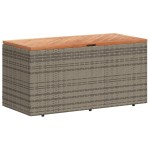 vidaXL Ladă depozitare grădină gri 110x50x54 cm lemn acacia poliratan vidaXL Ladă depozitare grădină gri 110x50x54 cm lemn acacia poliratan