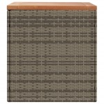 vidaXL Ladă depozitare grădină gri 110x50x54 cm lemn acacia poliratan vidaXL Ladă depozitare grădină gri 110x50x54 cm lemn acacia poliratan