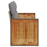 vidaXL Canapea de grădină cu perne, 2 locuri, bej, poliratan