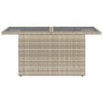 vidaXL Masă de grădină cu blat din sticlă, gri deschis, 100x55x73 cm vidaXL Masă de grădină cu blat din sticlă, gri deschis, 100x55x73 cm