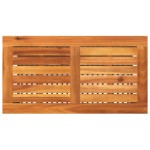 vidaXL Masă de grădină, negru, 70x38x42 cm, poliratan și lemn acacia vidaXL Masă de grădină, negru, 70x38x42 cm, poliratan și lemn acacia