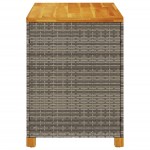 vidaXL Cutie depozitare grădină gri 110x55x63 cm lemn acacia poliratan vidaXL Cutie depozitare grădină gri 110x55x63 cm lemn acacia poliratan