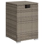 vidaXL Masă mască acoperire rezervor propan gri 40x40x60 cm poliratan vidaXL Masă mască acoperire rezervor propan gri 40x40x60 cm poliratan