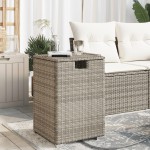 vidaXL Masă mască acoperire rezervor propan gri 40x40x60 cm poliratan vidaXL Masă mască acoperire rezervor propan gri 40x40x60 cm poliratan