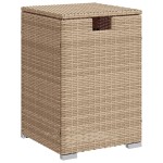 vidaXL Masă mască acoperire rezervor propan bej 40x40x60 cm poliratan vidaXL Masă mască acoperire rezervor propan bej 40x40x60 cm poliratan