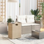 vidaXL Masă mască acoperire rezervor propan bej 40x40x60 cm poliratan vidaXL Masă mască acoperire rezervor propan bej 40x40x60 cm poliratan