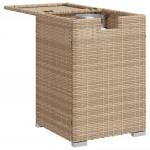 vidaXL Masă mască acoperire rezervor propan bej 40x40x60 cm poliratan vidaXL Masă mască acoperire rezervor propan bej 40x40x60 cm poliratan