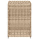 vidaXL Masă mască acoperire rezervor propan bej 40x40x60 cm poliratan vidaXL Masă mască acoperire rezervor propan bej 40x40x60 cm poliratan