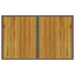 vidaXL Masă de grădină cu blat din lemn, gri, 110x68x70 cm, poliratan vidaXL Masă de grădină cu blat din lemn, gri, 110x68x70 cm, poliratan