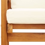 vidaXL Banchetă de grădină cu pernă, 120 cm, lemn masiv de acacia vidaXL Banchetă de grădină cu pernă, 120 cm, lemn masiv de acacia