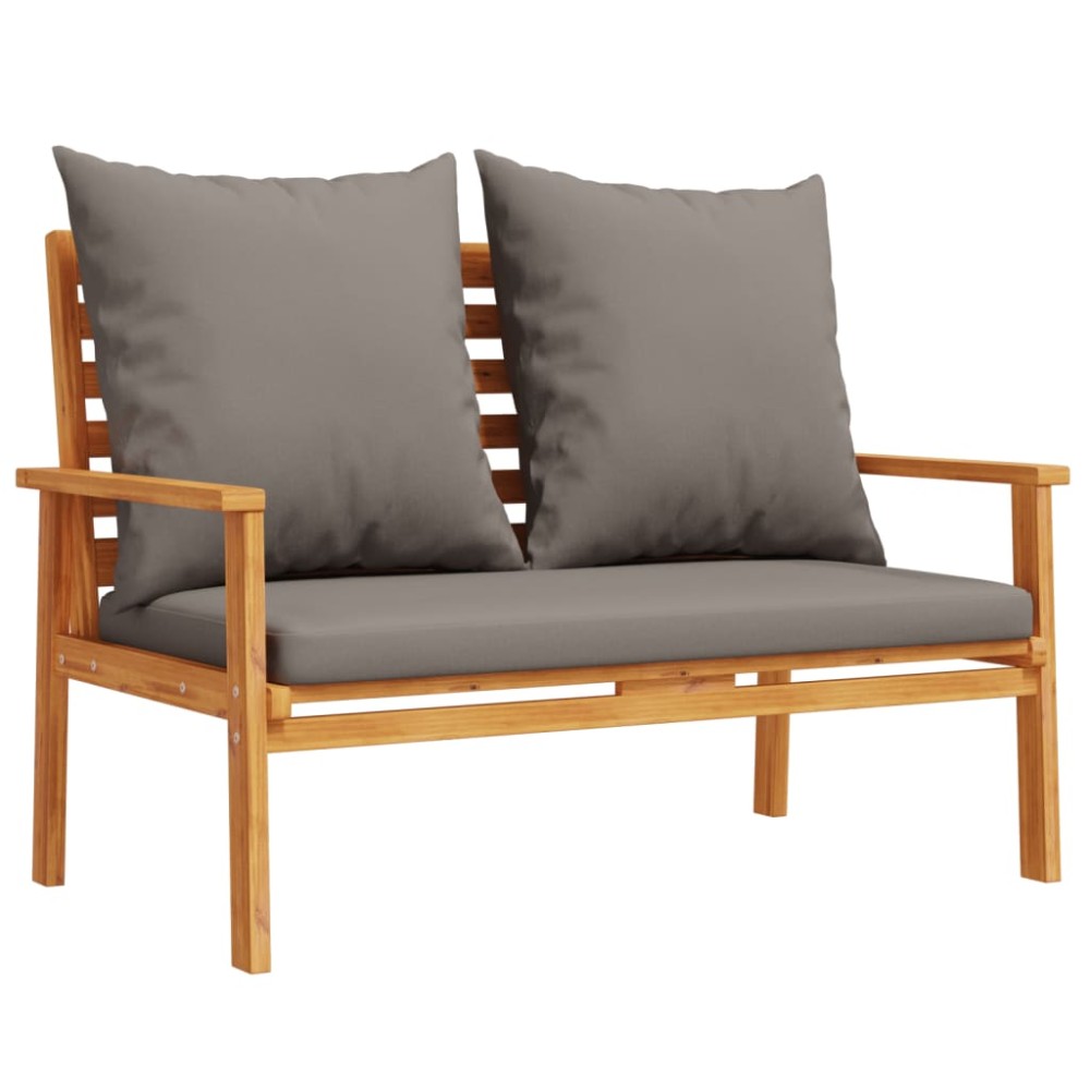 vidaXL Banchetă de grădină cu pernă, 120 cm, lemn masiv de acacia