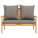 vidaXL Banchetă de grădină cu pernă, 120 cm, lemn masiv de acacia vidaXL Banchetă de grădină cu pernă, 120 cm, lemn masiv de acacia