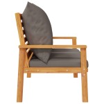 vidaXL Banchetă de grădină cu pernă, 120 cm, lemn masiv de acacia vidaXL Banchetă de grădină cu pernă, 120 cm, lemn masiv de acacia