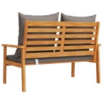 vidaXL Banchetă de grădină cu pernă, 120 cm, lemn masiv de acacia vidaXL Banchetă de grădină cu pernă, 120 cm, lemn masiv de acacia
