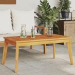 vidaXL Masă de grădină, 100x55x45 cm, lemn masiv de acacia vidaXL Masă de grădină, 100x55x45 cm, lemn masiv de acacia