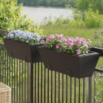 vidaXL Jardiniere cu cârlige, 2 buc., negru, poliratan vidaXL Jardiniere cu cârlige, 2 buc., negru, poliratan