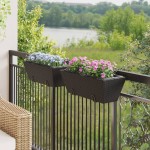 vidaXL Jardiniere cu cârlige, 2 buc., negru, poliratan vidaXL Jardiniere cu cârlige, 2 buc., negru, poliratan