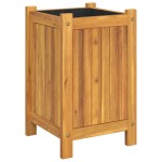 vidaXL Jardinieră de grădină cu căptușeală, 31x31x50 cm, lemn acacia vidaXL Jardinieră de grădină cu căptușeală, 31x31x50 cm, lemn acacia