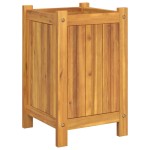 vidaXL Jardinieră de grădină cu căptușeală, 31x31x50 cm, lemn acacia vidaXL Jardinieră de grădină cu căptușeală, 31x31x50 cm, lemn acacia