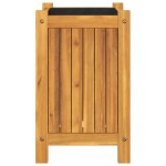 vidaXL Jardinieră de grădină cu căptușeală, 31x31x50 cm, lemn acacia vidaXL Jardinieră de grădină cu căptușeală, 31x31x50 cm, lemn acacia
