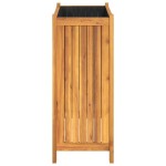 vidaXL Jardinieră de grădină cu căptușeală, 54x31x75 cm, lemn acacia