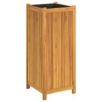 vidaXL Jardinieră de grădină cu căptușeală, 42x42x100 cm, lemn acacia vidaXL Jardinieră de grădină cu căptușeală, 42x42x100 cm, lemn acacia