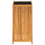 vidaXL Jardinieră de grădină cu căptușeală, 50x50x100 cm, lemn acacia