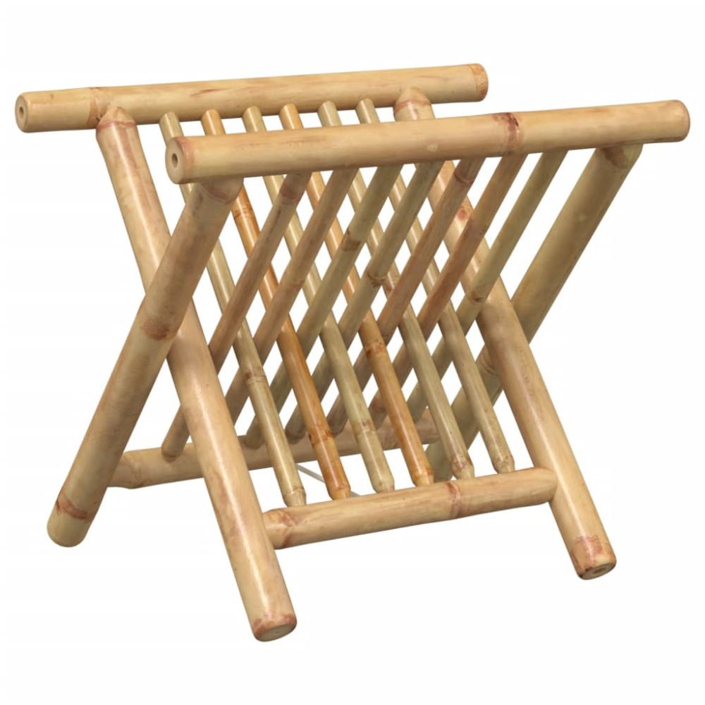 vidaXL Suport pentru reviste, 42x30,5x34,5 cm, bambus