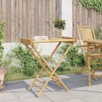 vidaXL Masa pliabilă cu tavă, 70,5x42,5x80 cm, bambus vidaXL Masa pliabilă cu tavă, 70,5x42,5x80 cm, bambus