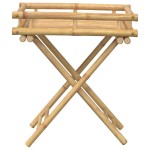 vidaXL Masa pliabilă cu tavă, 60x40x68 cm, bambus vidaXL Masa pliabilă cu tavă, 60x40x68 cm, bambus