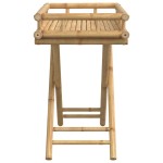 vidaXL Masa pliabilă cu tavă, 60x40x68 cm, bambus vidaXL Masa pliabilă cu tavă, 60x40x68 cm, bambus
