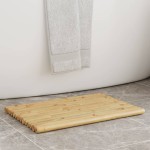 vidaXL Covorașe de baie, 2 buc., 50x35 cm, bambus vidaXL Covorașe de baie, 2 buc., 50x35 cm, bambus
