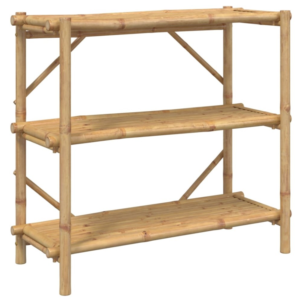 vidaXL Raft cu 3 niveluri, 100x40x90 cm, bambus