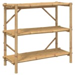 vidaXL Raft cu 3 niveluri, 100x40x90 cm, bambus vidaXL Raft cu 3 niveluri, 100x40x90 cm, bambus
