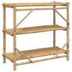 vidaXL Raft cu 3 niveluri, 100x40x90 cm, bambus vidaXL Raft cu 3 niveluri, 100x40x90 cm, bambus