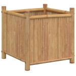 vidaXL Jardinieră, 50x50x50 cm, bambus vidaXL Jardinieră, 50x50x50 cm, bambus
