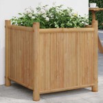 vidaXL Jardinieră, 50x50x50 cm, bambus vidaXL Jardinieră, 50x50x50 cm, bambus