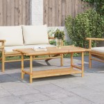 vidaXL Măsuță de cafea, 110x55x45 cm, bambus vidaXL Măsuță de cafea, 110x55x45 cm, bambus