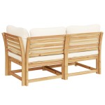 vidaXL Set mobilier de grădină cu perne, 2 piese, lemn masiv de acacia vidaXL Set mobilier de grădină cu perne, 2 piese, lemn masiv de acacia