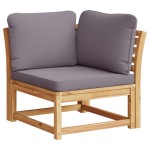 vidaXL Canapea de colț cu pernă de grădină, 73x73x65 cm, lemn acacia vidaXL Canapea de colț cu pernă de grădină, 73x73x65 cm, lemn acacia