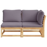 vidaXL Set mobilier de grădină cu perne, 2 piese, lemn masiv de acacia vidaXL Set mobilier de grădină cu perne, 2 piese, lemn masiv de acacia