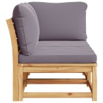 vidaXL Set mobilier de grădină cu perne, 2 piese, lemn masiv de acacia vidaXL Set mobilier de grădină cu perne, 2 piese, lemn masiv de acacia