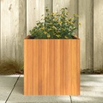vidaXL Jardinieră de grădină, 45x45x45 cm, lemn masiv de acacia vidaXL Jardinieră de grădină, 45x45x45 cm, lemn masiv de acacia