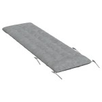 vidaXL Pernă șezlong, gri, 160x50x10 cm, piele întoarsă artificială