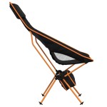 vidaXL Scaune camping pliabile, 2 buc., negru, textil oxford /aluminiu