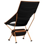 vidaXL Scaune camping pliabile, 2 buc., negru, textil oxford /aluminiu